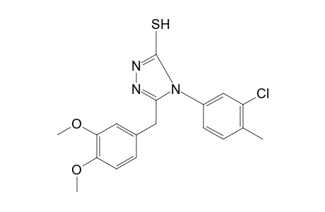 4-(3-chloro-p-tolyl)-5-veratryl-4H-1,2,4-triazole-3-thiol