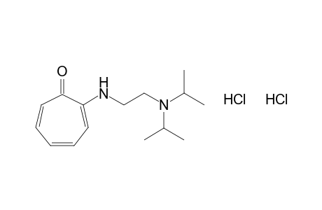 2-{2-[(diisopropylamino)ethyl]amino}-2,4,6-cycloheptatrien-1-one, dihydrochloride