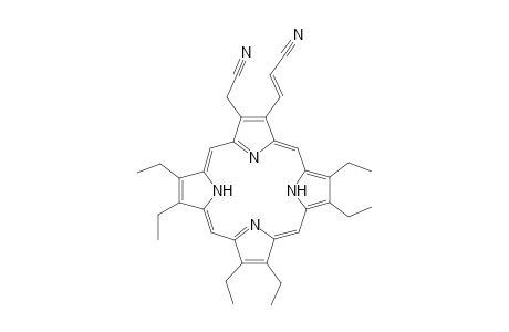 3-(3-Cyanomethyl-7,8,12,13,17,18-hexaethyl-22,24-dihydro-porphin-2-yl)-acrylonitrile