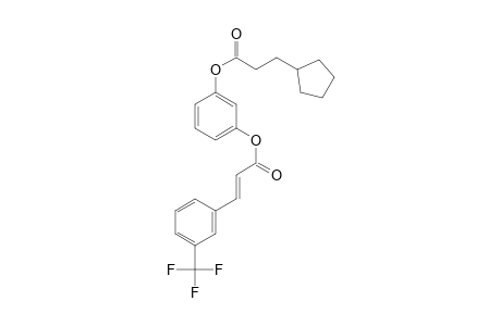 1,3-Benzenediol, o-(3-cyclopentylpropionyl)-o'-(TRANS3-trifluoromethylcinnamoyl)-