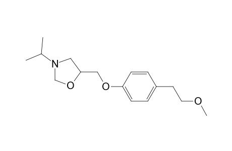 3-isopropyl-5-[[4-(2-methoxyethyl)phenoxy]methyl]oxazolidine