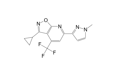 isoxazolo[5,4-b]pyridine, 3-cyclopropyl-6-(1-methyl-1H-pyrazol-3-yl)-4-(trifluoromethyl)-