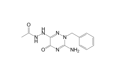 3-AMINO-2-BENZYL-6-(2-ACETYLHYDRAZINO)-1,2,4-TRIAZIN-5(2H)-ONE