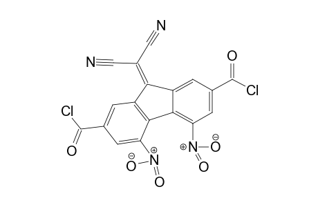 9H-fluorene-2,7-dicarbonyl dichloride, 9-(dicyanomethylene)-4,5-dinitro-