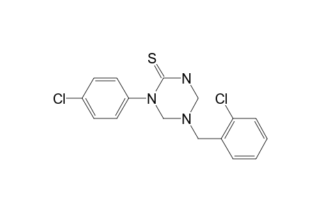 1-(4-Chlorophenyl)-5-[(2-chlorophenyl)methyl]-1,3,5-triazinane-2-thione