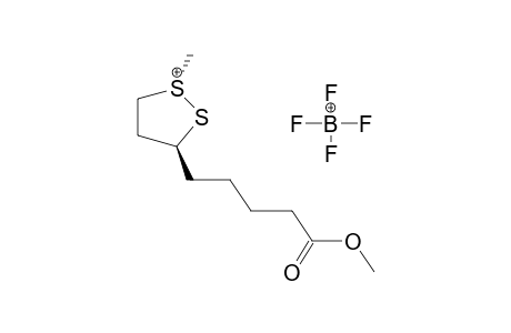 TRANS-1-METHYL-3-(4-CARBOMETHOXYBUTYL)-1,2-DITHIOLANIUMTETRAFLUOROBORATE