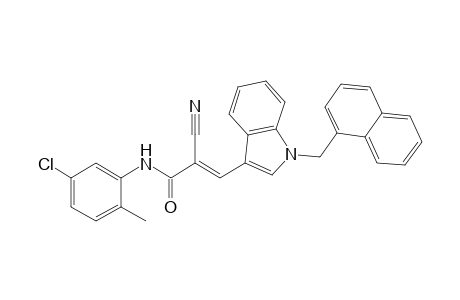 (2E)-N-(5-chloro-2-methylphenyl)-2-cyano-3-[1-(1-naphthylmethyl)-1H-indol-3-yl]-2-propenamide