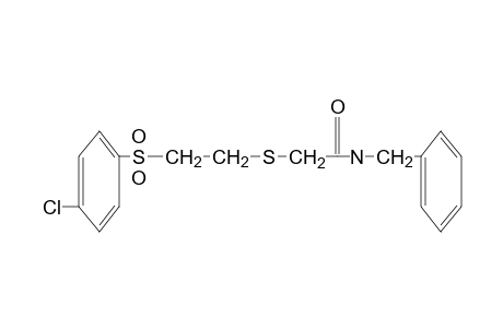 N-benzyl-2-{{2-[(p-chlorophenyl)sulfonyl]ethyl}thio}acetamide