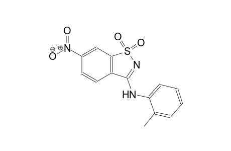 N-(2-methylphenyl)-6-nitro-1,2-benzisothiazol-3-amine 1,1-dioxide