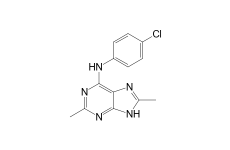 N-(4-Chloro-phenyl)-2,8-dimethyl-9H-purin-6-amine