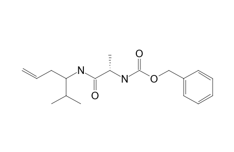 (2S)-2-[(benzyloxycarbonyl)amino-N(1)-(1'-isopropylbut-3'-enyl)propionamide