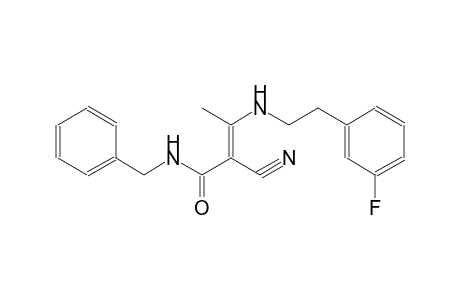 (2E)-N-benzyl-2-cyano-3-{[2-(3-fluorophenyl)ethyl]amino}-2-butenamide