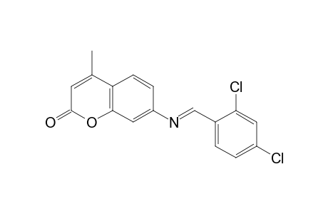 7-(2,4-Dichlorobenzylideneamino)-4-methyl-2H-chromen-2-one