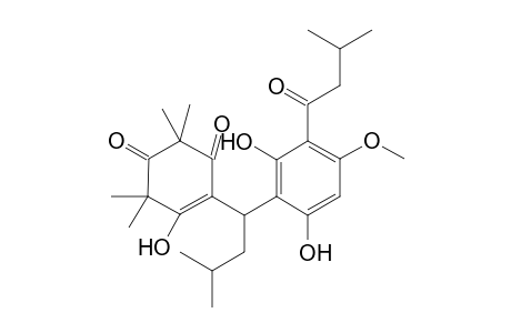 1,3-DIOXO-5-HYDROXY-2,2,6,6-TETRAMETHYL-4-[1-[2,6-DIHYDROXY-4-METHOXY-3-(3-METHYL-1-OXOBUTYL)-PHENYL]-3-METHYLBUTYL]-4-CYCLOHEXENE