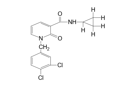 N-CYCLOPROPYL-1-(3,4-DICHLOROBENZYL)-1,2-DIHYDRO-2-OXONICOTINAMIDE