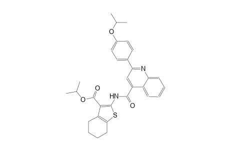 Isopropyl 2-({[2-(4-isopropoxyphenyl)-4-quinolinyl]carbonyl}amino)-4,5,6,7-tetrahydro-1-benzothiophene-3-carboxylate