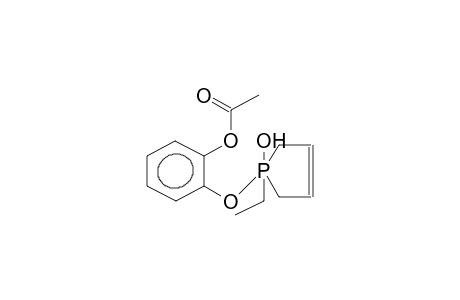 1-ETHYL-1-(ORTHO-ACETOXYPHENOXY)-1-HYDROXY-3-PHOSPHOLENE