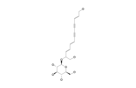 (3E,5E,11E)-TRIDECATRIENE-7,9-DIYNE-1,2,13-TRIOL-2-O-BETA-D-GLUCOPYRANOSIDE