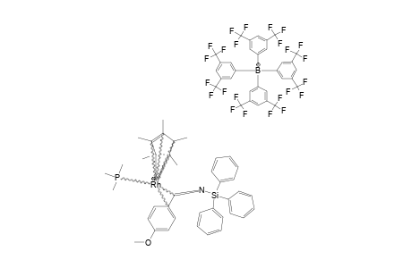 [CP*(PME3)RH(ETA-2-C(4-(OME)C6H4)=N(SIPH3))]-BAR'4