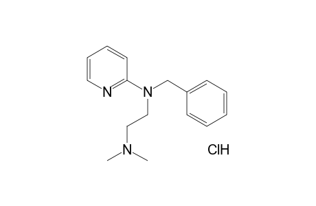 2-(Benzyl(2-(dimethylamino)ethyl)amino)pyridine,  monohydrochloride