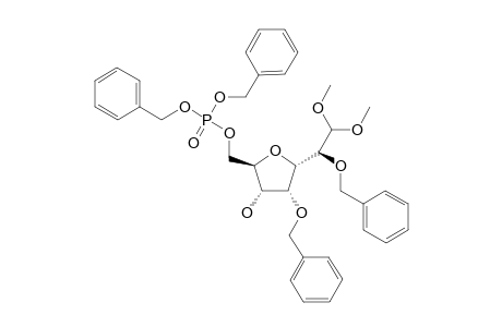 (1'S)-1',2-DI-O-BENZYL-1-DEOXY-2',2'-DI-O-METHYL-5-O-DIBENZYLOXY-PHOSPHORYL-ALPHA-D-RIBOFURANOSIDE