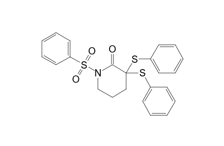 N-Benzenesulfonyl-3,3-bis(phenylthio)-2-piperidone