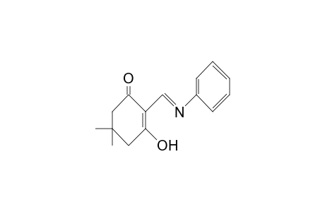 2-Cyclohexen-1-one, 3-hydroxy-5,5-dimethyl-2-[(phenylimino)methyl]-