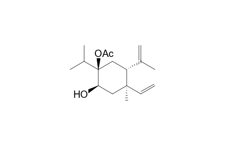 7-ACETOXY-ELEMA-1,3-DIEN-8-OL;(+)-(1R,2R,4R,5R)-4-ETHENYL-2-HYDROXY-4-METHYL-5-(1-METHYLETHENYL)-1-(1-METHYLETHYL)-CYCLOHEXYLACETATE