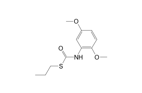2,5-DIMETHOXYTHIOCARBANILIC ACID, S-PROPYL ESTER