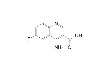 3-quinolinecarboxylic acid, 4-amino-6-fluoro-