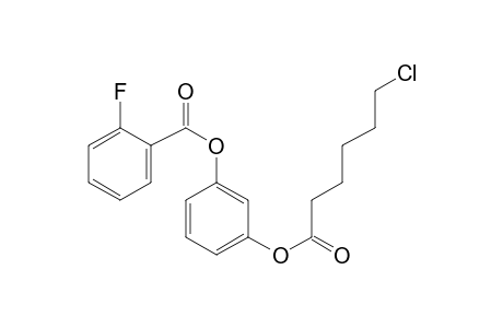 1,3-Benzenediol, o-(6-chlorohexanoyl)-o'-(2-fluorobenzoyl)-