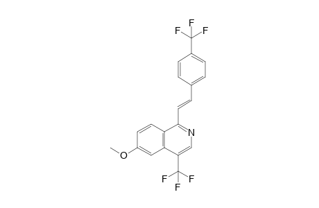 6-Methoxy-1-[(4-trifluoromethyl)styryl]-4-(trifluoromethyl)isoquinoline