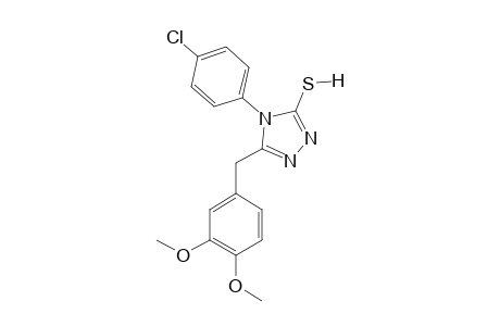 4-(p-chlorophenyl)-5-veratryl-4H-1,2,4-triazol-3-thiol