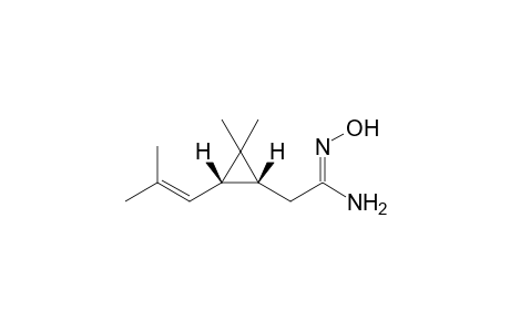 2-[(1R,3S)-2,2-dimethyl-3-(2-methylprop-1-enyl)cyclopropyl]-N'-hydroxy-acetamidine