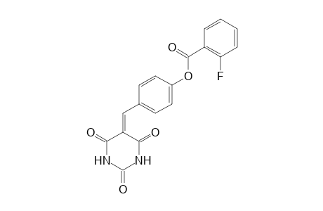 4-[(2,4,6-Trioxotetrahydro-5(2H)-pyrimidinylidene)methyl]phenyl 2-fluorobenzoate