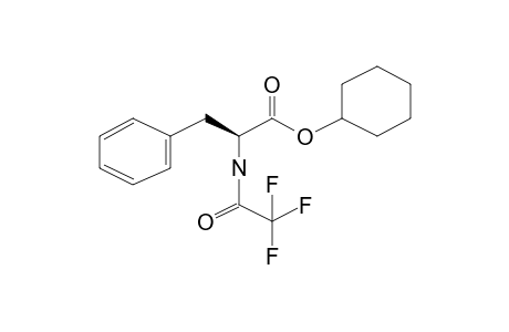 l-Phenylalanine, N-trifluoroacetyl-, cyclohexyl ester