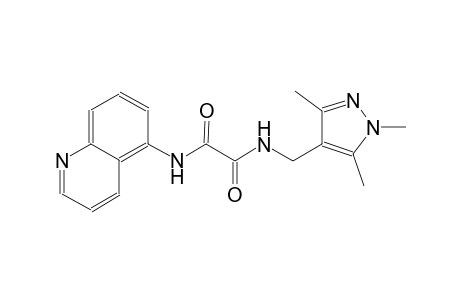 ethanediamide, N~1~-(5-quinolinyl)-N~2~-[(1,3,5-trimethyl-1H-pyrazol-4-yl)methyl]-