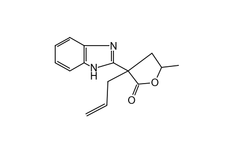 3-allyl-3-(2-benzimidazolyl)-4,5-dihydro-5-methyl-2(3H)-furanone