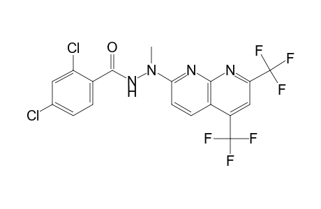 2,4-DICHLOROBENZOIC ACID, 2-[5,7-BIS(TRIFLUOROMETHYL)-1,8-NAPHTHYRIDIN-2-YL]-2-METHYLHYDRAZIDE