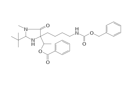 Carbamic acid, [4-[4-[1-(benzoyloxy)ethyl]-2-(1,1-dimethylethyl)-1-methyl-5-oxo-4-imidazolidinyl]butyl]-, phenylmethyl ester