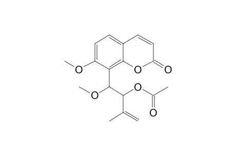 8-(2-Hydroxy-1-methoxy-3-methylbut-3-enyl)-7-methoxychromen-2-one, ac derivative