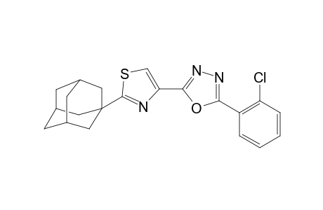 2-(2-Adamantyl-1,3-thiazol-4-yl)-5-(2-chlorophenyl)-1,3,4-oxadiazole