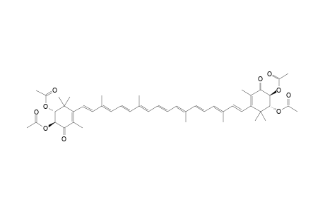 (2R,3S,2'R,3'S)-2,3,2',3'-Tetraacetoxy-.beta.,.beta.-carotene-4,4'-dione