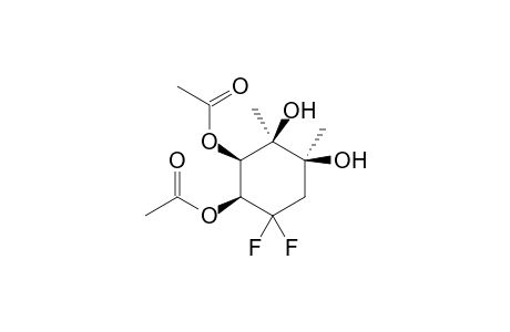(1S*,2R*,3R*,4S*)-3,4-Di(acetoxy)-5,5-difluoro-1,2-dimethylcyclohexan-1,2-diol