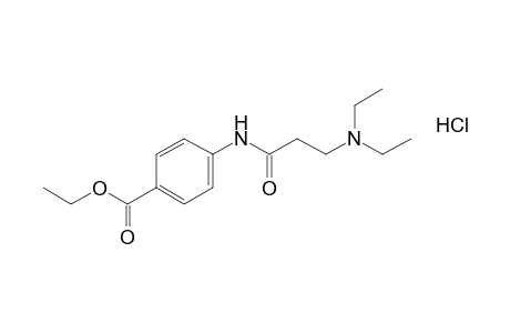 p-(3-diethylaminopropionamido)benzoic acid, ethyl ester, hydrochloride