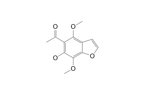 5-ACETYL-6-HYDROXY-4,7-DIMETHOXYBENZOFURAN
