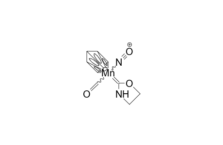 Carbonyl-cyclopentadienyl-nitrosyl-(1,3-oxazolidin-2-ylidene) manganese cation