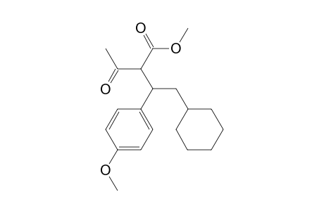 methyl 2-acetyl-4-cyclohexyl-3-(4-methoxyphenyl)butanoate