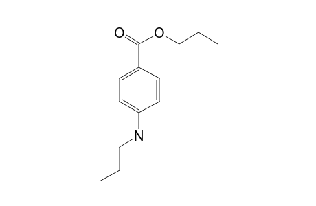 Benzoic acid, 4-propylamino-, propyl ester