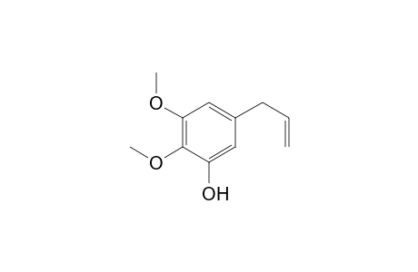 Elemicin-M (O-demethyl-) MS2